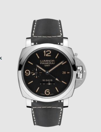 Panerai Luminor 10 Days GMT 44mm Replica Watch PAM00533 SCAMOSCIATO BLACK